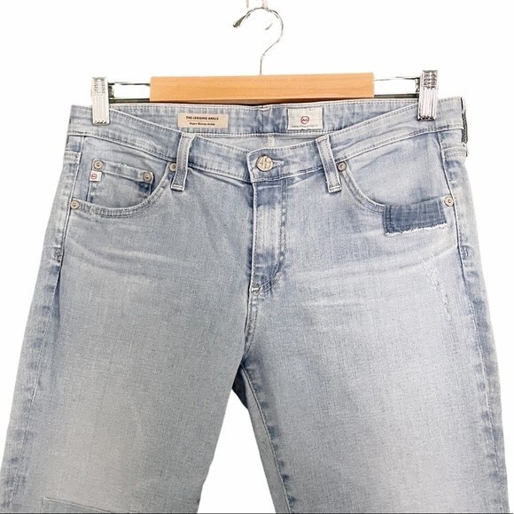AG Adriano Goldschmied Jeans The Legging Ankle Light Wash Patches Size 31 | 12 - Picture 3 of 13